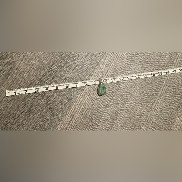 Sterling silver and turquoise necklace - Picture 5 of 10